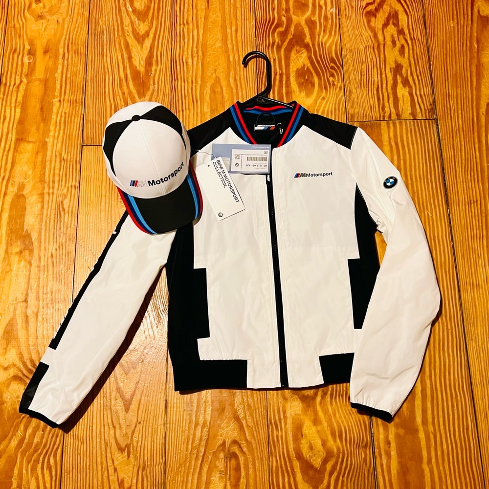 COMBO NEW BMW Motorsport Jacket Women + Unisex Fan Cap M/L ajustable